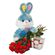 red roses with plush toy and chocolates. Australia